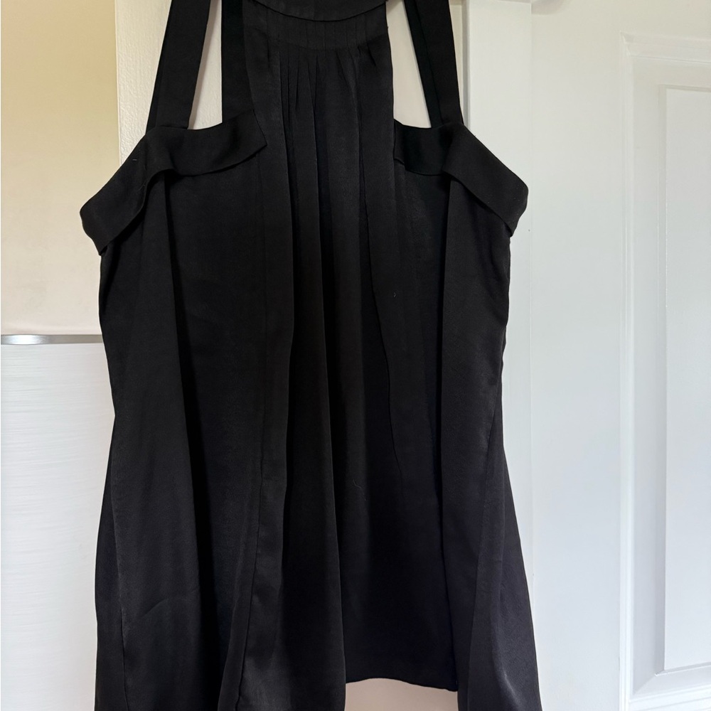 BCBGMaxAzria Black Strappy Top